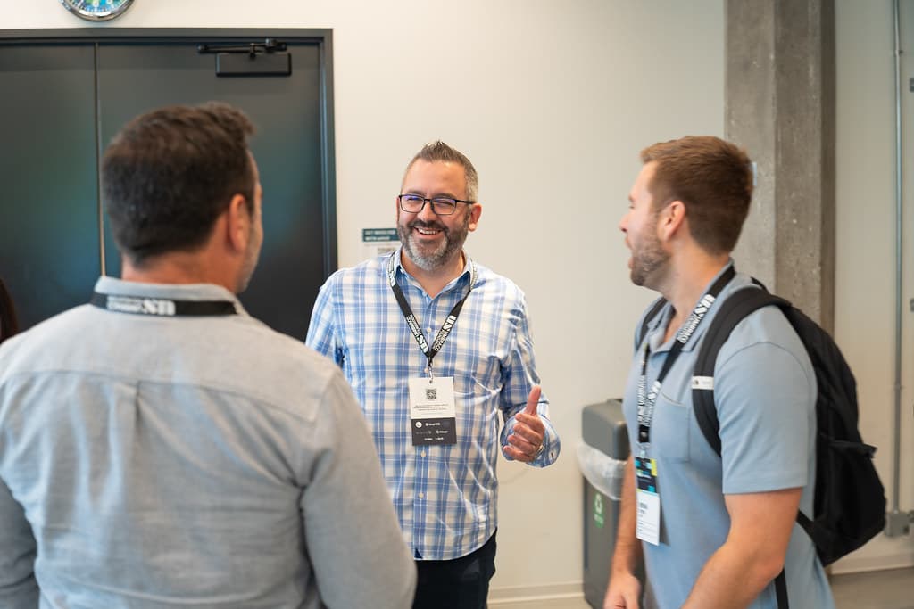 Networking at a conference